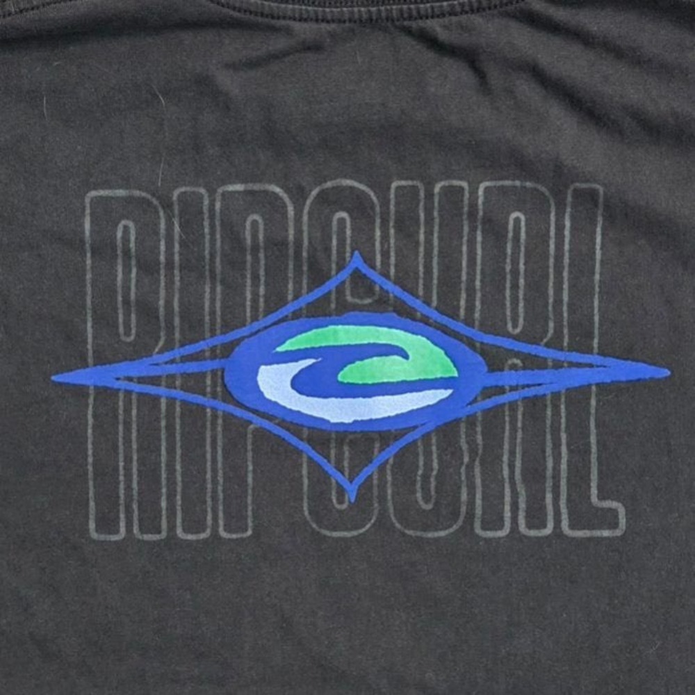 Rip Curl Mens Loose Fit Graphic T-Shirt Black Large Surf‎